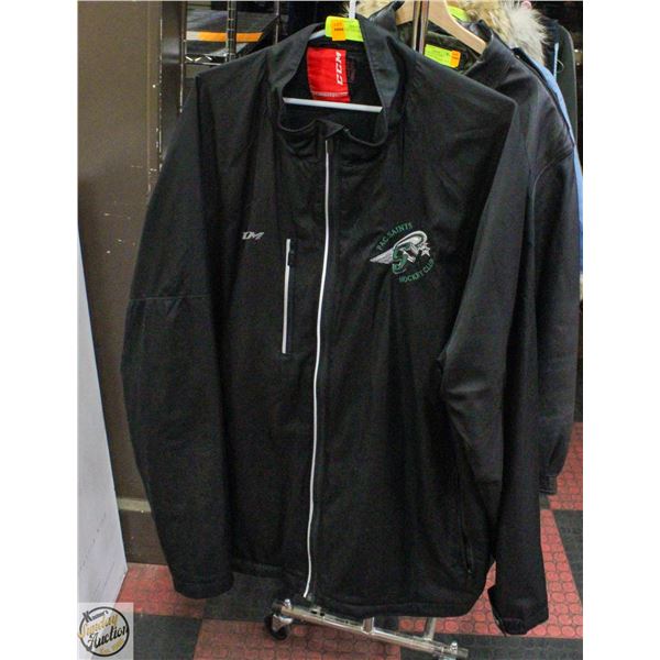 CCM HOCKEY SIZE XXL ZIP UP WIND BREAKER