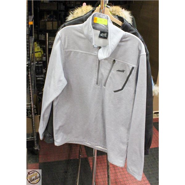 AVIA MENS MEDIUM HALF ZIP PULLOVER
