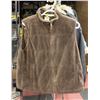 Image 1 : BROWN FAUX FUR VEST COLUMBIA LADIES SZ 1X