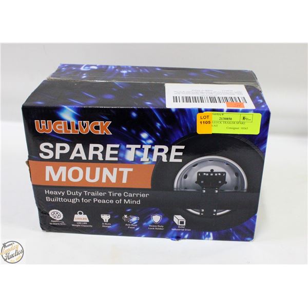 NEW WELLUCK TRAILER SPARE TIRE MOUNT