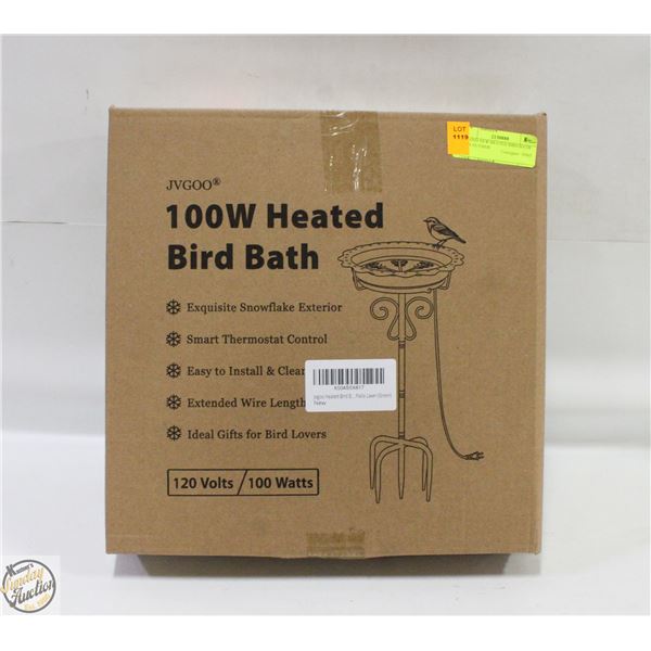 BRAND NEW HEATED BIRD BATH FOR OUTSIDE