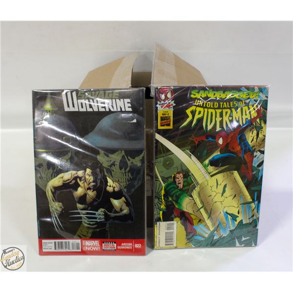 BOX OF APPROX 150 USED COMICS, VARIOUS YEARS