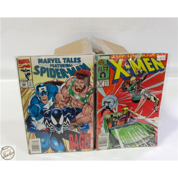 BOX OF APPROX 150 USED COMICS, VARIOUS YEARS