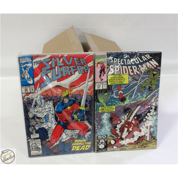 BOX OF APPROX 150 USED COMICS, VARIOUS YEARS