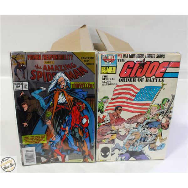 BOX OF APPROX 150 USED COMICS, VARIOUS YEARS