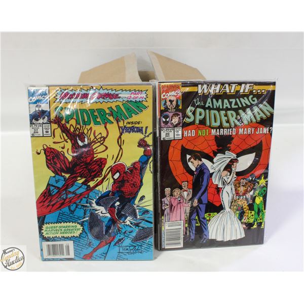 BOX OF APPROX 150 USED COMICS, VARIOUS YEARS