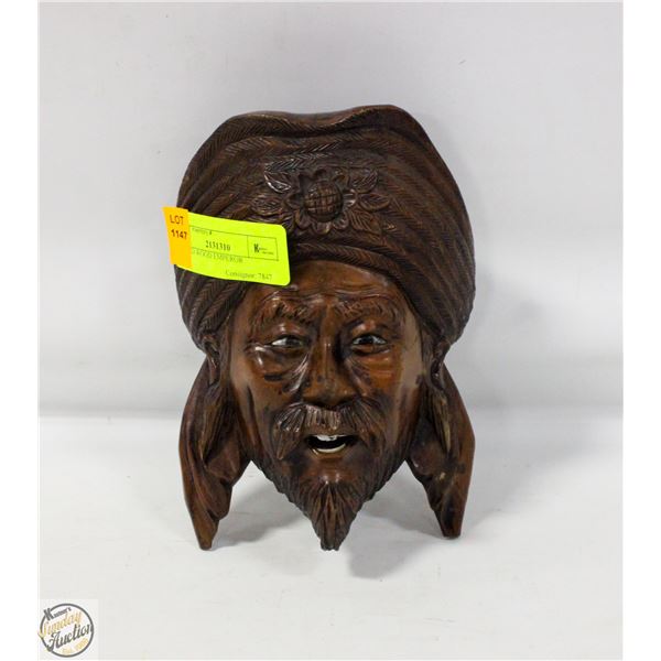 CARVED WOOD EMPEROR