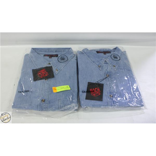 NEW MEN'S SHIRTS 2DENIM SIZE 3XL