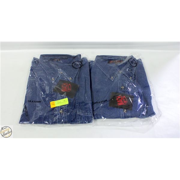 NEW MEN'S SHIRTS 2DENIM SIZE XL