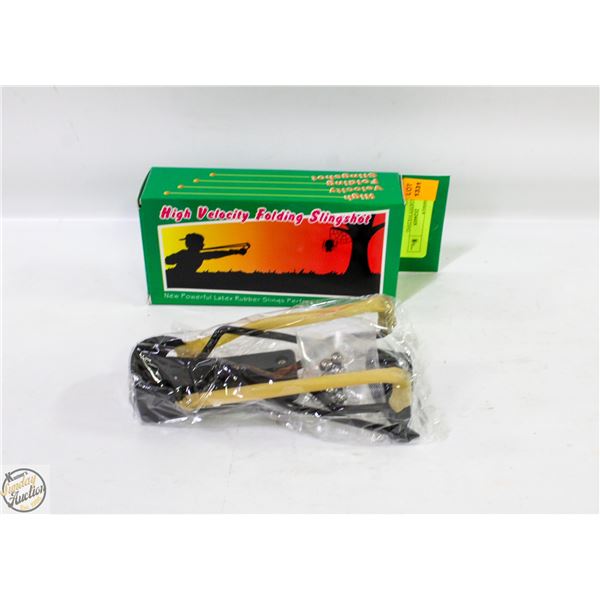HIGH VELOCITY FOLDING SLINGSHOT