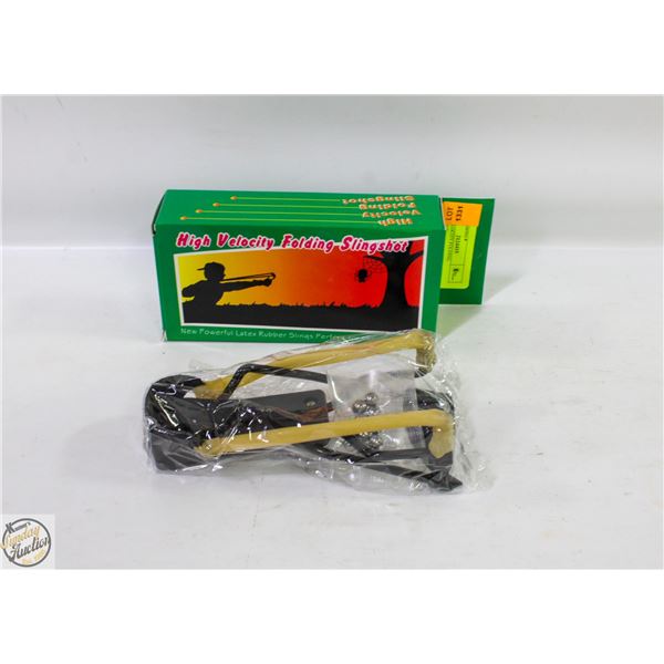 HIGH VELOCITY FOLDING SLINGSHOT