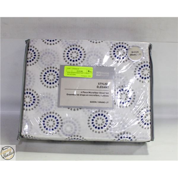 NEW QUEEN SHEET SET 4 PIECE MICROFIBRE