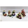 Image 1 : SNOWMEN ON TRAIN+SNOWMAN SLEDDING DECORATIONS
