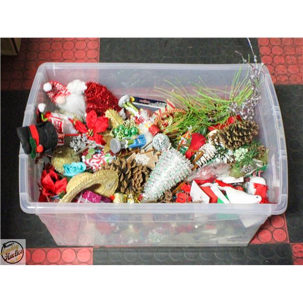 BOX OF CHRISTMAS ARTS AND CRAFT SUPPLIES