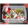 Image 1 : BOX OF CHRISTMAS ARTS AND CRAFT SUPPLIES