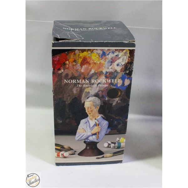 NORMAN ROCKWELL THE AMERICAN PAINTER BUST