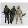 Image 1 : 3 GI JOE DOLLS WITH ACCESSORIES, COLLECTORS