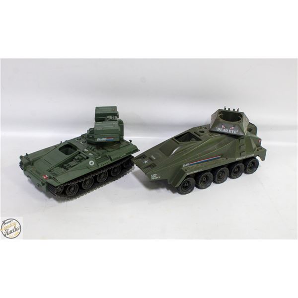 2 GI JOE VEHICLES (1983 DEAD EYE &