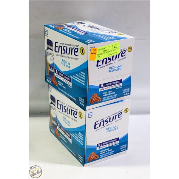 2 CASES OF ENSURE 6 X 235 ML 1 BUTTER