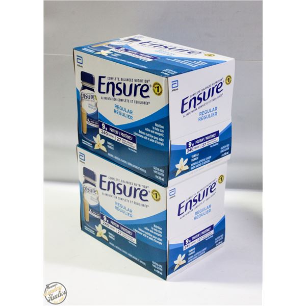 2 CASES OF ENSURE 6 X 235 ML 1 VANILLA