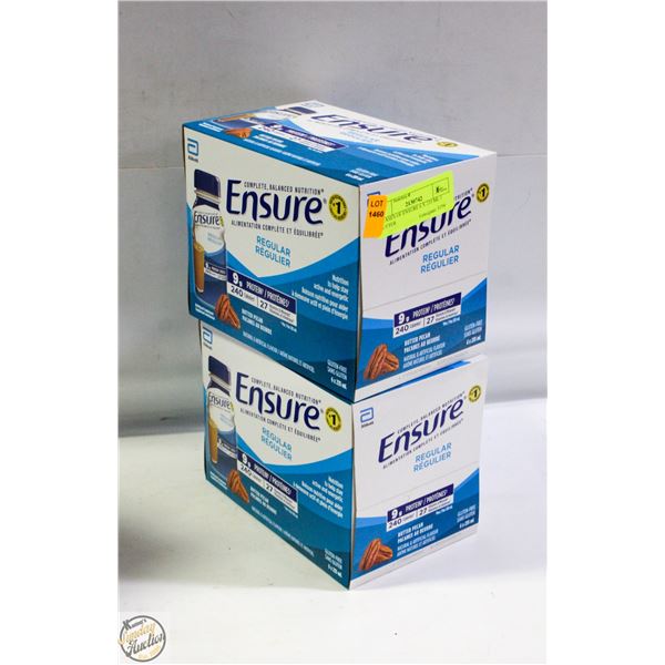2 CASES OF ENSURE 6 X 235 ML 1 BUTTER