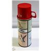 Image 1 : VINTAGE THERMOS W/ GAME BIRDS DESIGN