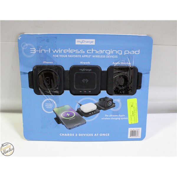 MY CHARGE 3 IN 1 WIRELESS CHARGING PAD FOR APPLE