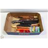 Image 1 : FLAT OF SHEATHED KNIVES ASSORTED + FISHING LINE