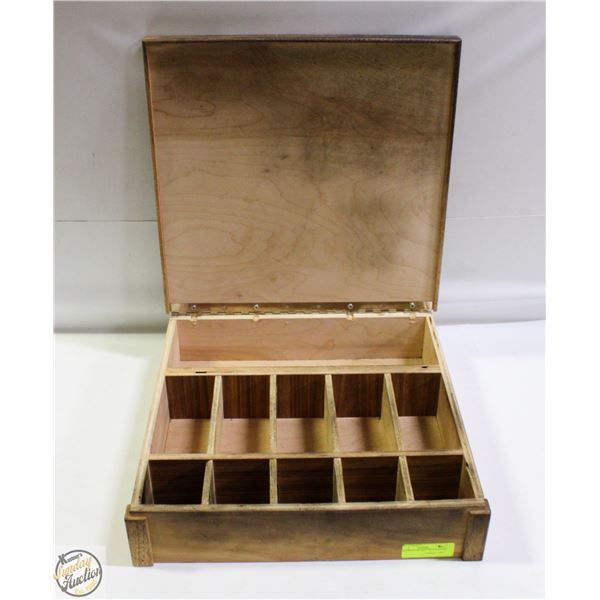 WOODEN CASH TRAY BOX VINTAGE
