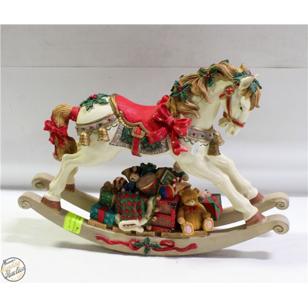 CHRISTMAS ROCKING HORSE MUSIC BOX