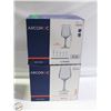 Image 1 : 2 BOXES NEW ARCOROC LINEAL WINE GLASSES-FRANCE