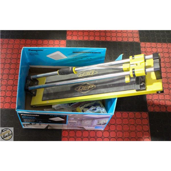 TILE CUTTER AND TILING SPACERS