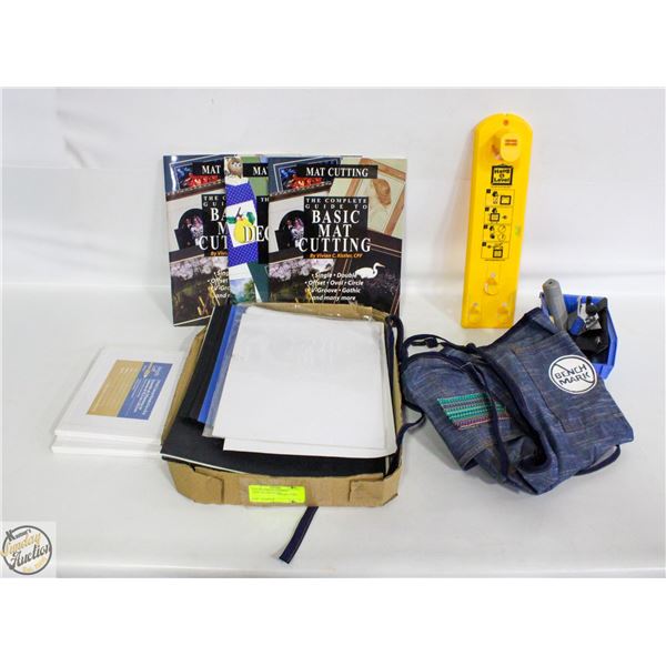 LOT OF VARIOUS FRAMING SUPPLIES AND BOOKS
