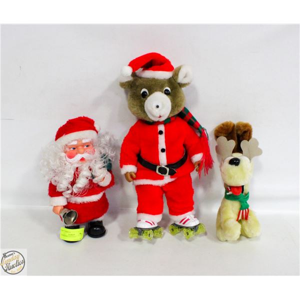 3 CHRISTMAS STUFFIES