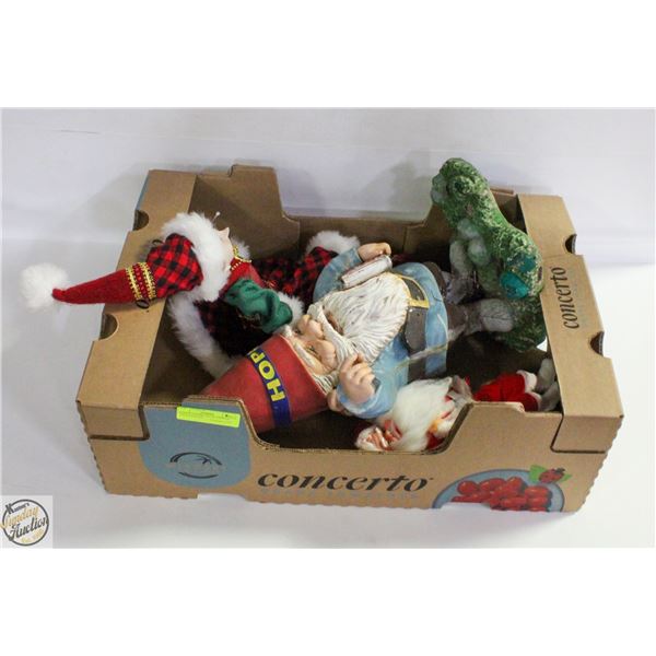 ESTATE GNOME, ELF & VINTAGE SANTA-ESTATE