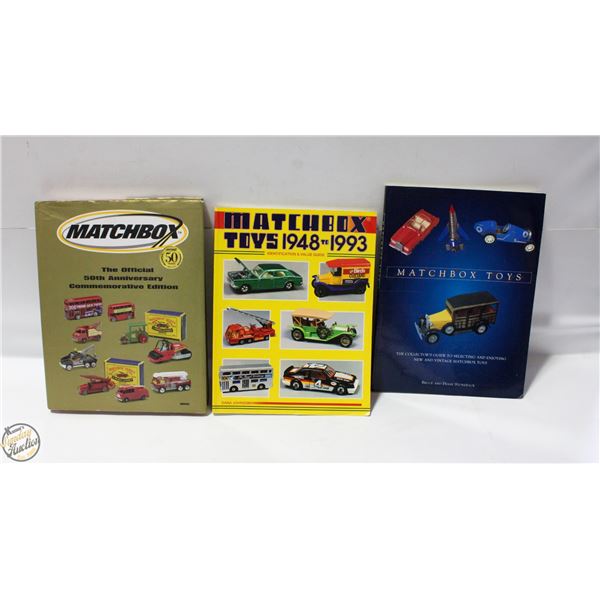 3 MATCHBOX COLLECTOR GUIDE BOOKS 11”X9” EACH