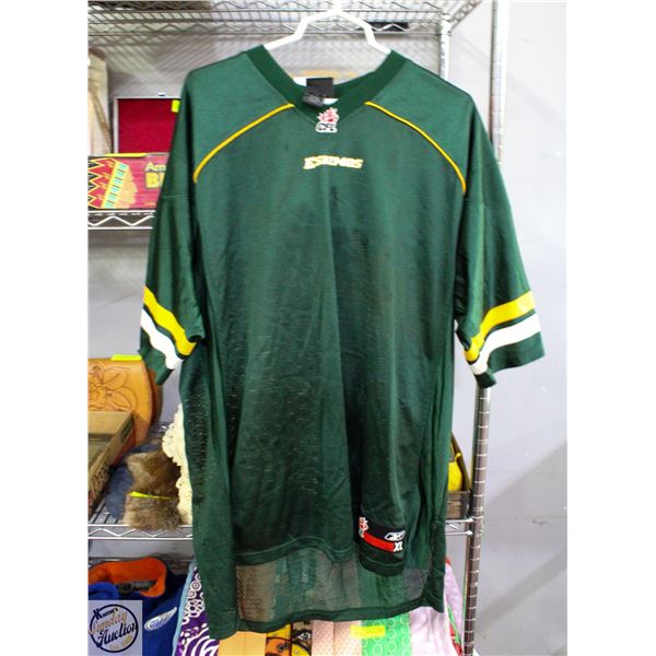 XL EDMONTON ESKIMOS CFL REEBOK JERSEY