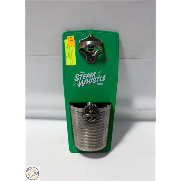 NOVELTY STEAM WHISTLE BEER BOTTLE OPENER & CAP