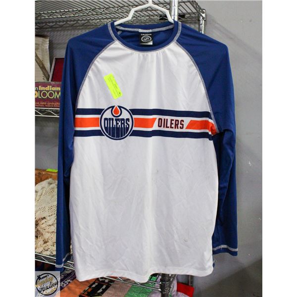 MENS M OILERS NHL LONG SLEEVE JERSEY