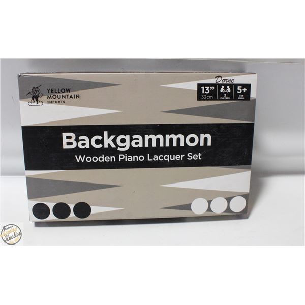 NEW YELLOW MOUNTAINS BACKGAMMON WOODEN PIANO