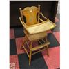 Image 1 : ANTIQUE WOOD DOLL HIGH CHAIR