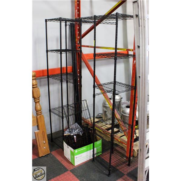 PKG OF BLACK METRO RACKING TOWERS