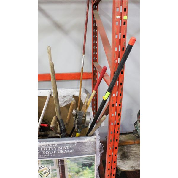 LOT OF VARIOUS YARD TOOLS