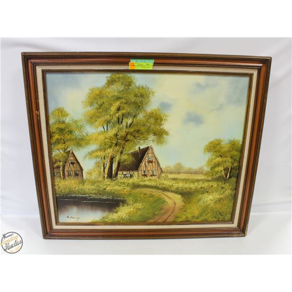 FRAMED K.BOXY ORIGINAL PAINTING