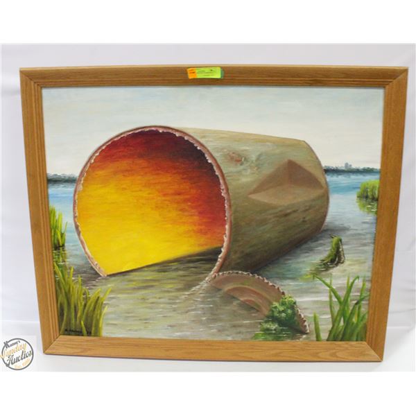 FRAMED A. REEVES '72 ORIGINAL PAINTING