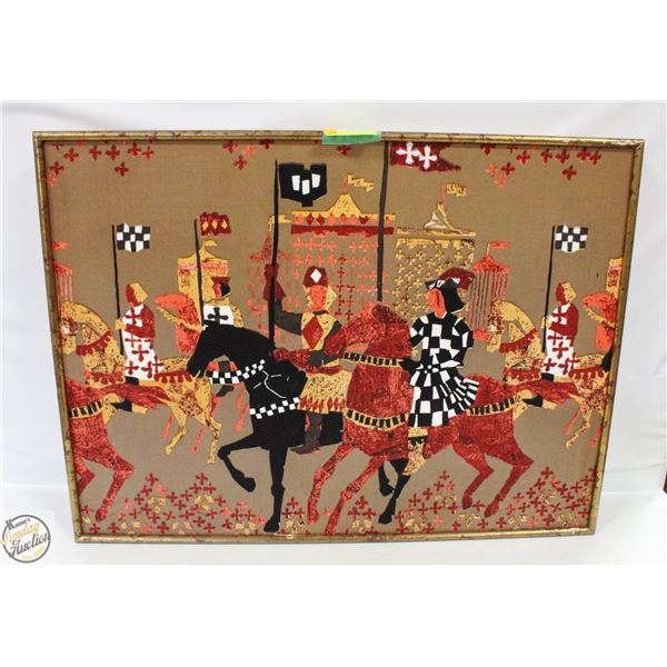 FRAMED BRITISH/POST WAR WALL HANGING