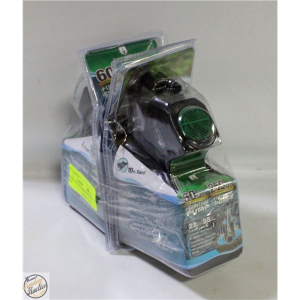 2 ANGELO DECOR 60 GPH FOUNTIAN PUMPS