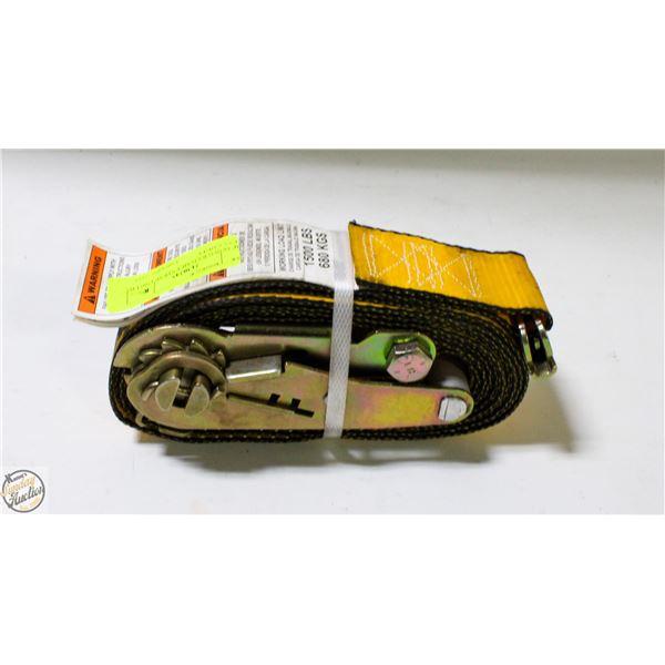 TIE DOWN RATCHET STRAP 1500 LBS HEAVY DUTY