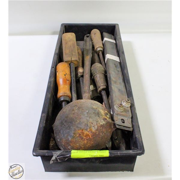 LOT OF VINTAGE SOLDERNG TOOLS