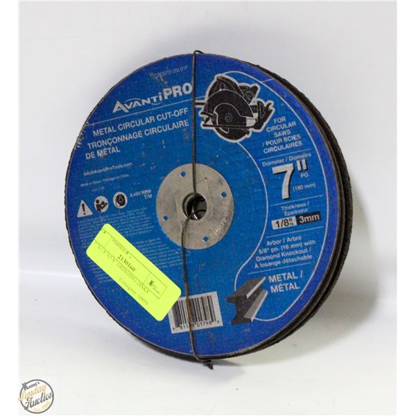 7  7"X1/8"X5/8" GRINDING DISKS